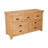 Beachcroft Beachcroft Light Oak 7 Drawer Wide Chest