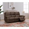 India 3 Seater Manual Recliner in Chocolate