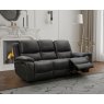 India 3 Seater Manual Recliner in Charcoal