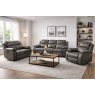 Morgan 3 Seater Manual Recliner in Charcoal Grey