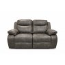 Morgan 2 Seater Manual Recliner in Charcoal Grey