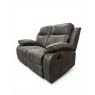 Morgan 2 Seater Manual Recliner in Charcoal Grey