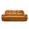 Morgan 3 Seater Manual Recliner in Tobacco Brown