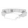 Faye Modular Corner Sofa Bed