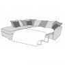 Faye Modular Corner Sofa Bed
