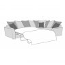 Faye Modular Corner Sofa Bed