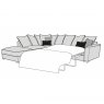 Carrie Modular Corner Sofa Bed