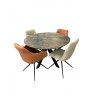 Gail 1.2-1.6m Extending Dining Table & 4 Brynn Chairs