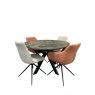 Gail 1.2-1.6m Extending Dining Table & 4 Brynn Chairs