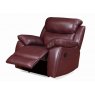 Rosanne 3 Seater Manual Recliner & Manual Recliner Arm Chair in Burgundy