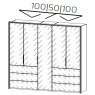 Eliana Wardrobe 5 Door 6 Drawer Wardrobe