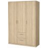 Racquel 3 Door 2 Drawer Wardrobe