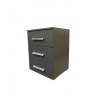 Evelyn 3 Drawer Bedside in Grey