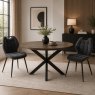 Natalie Dining Table with 2 Ally Charcoal Chairs