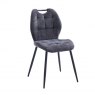Natalie Dining Table with 2 Ally Charcoal Chairs
