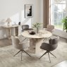 Artist Round Dining Table in Mottled Mocha