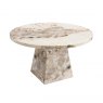 Artist Round Dining Table in Mottled Mocha