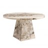 Artist Round Dining Table in Mottled Mocha