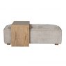Belese Ottoman and Coffee Set in Mink