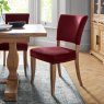 Invictus Upholstered Crimson Velvet Chair