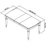 Bentley Design Meredith 6-8 Extending Table