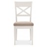Meredith X Back Pebble Grey Upholstered Chair