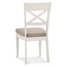 Meredith X Back Pebble Grey Upholstered Chair