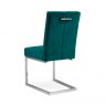 Bentley Design Trevino Upholstered Cantilever Dark Green Velvet Chair
